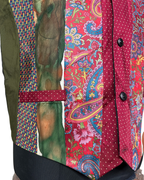 Retied Paisley Artistic Upcycled Vest - XL - Funkify