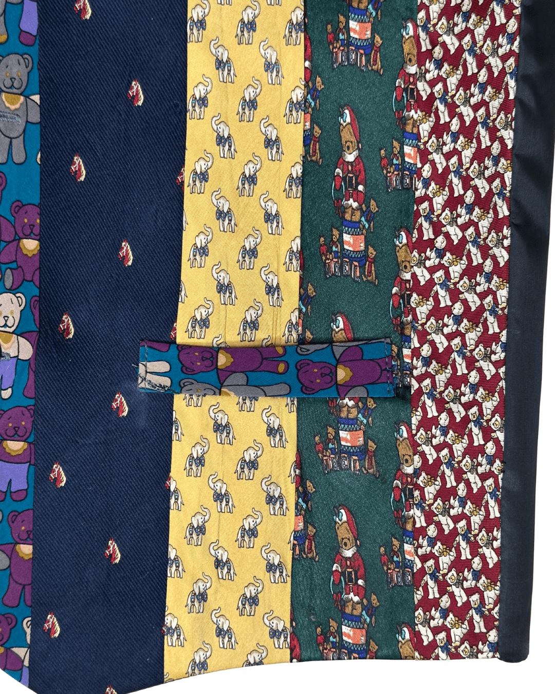 Retied Teddy Bear Theme Upcycled Vest - Medium - Funkify