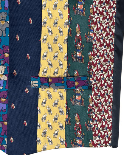 Retied Teddy Bear Theme Upcycled Vest - Medium - Funkify