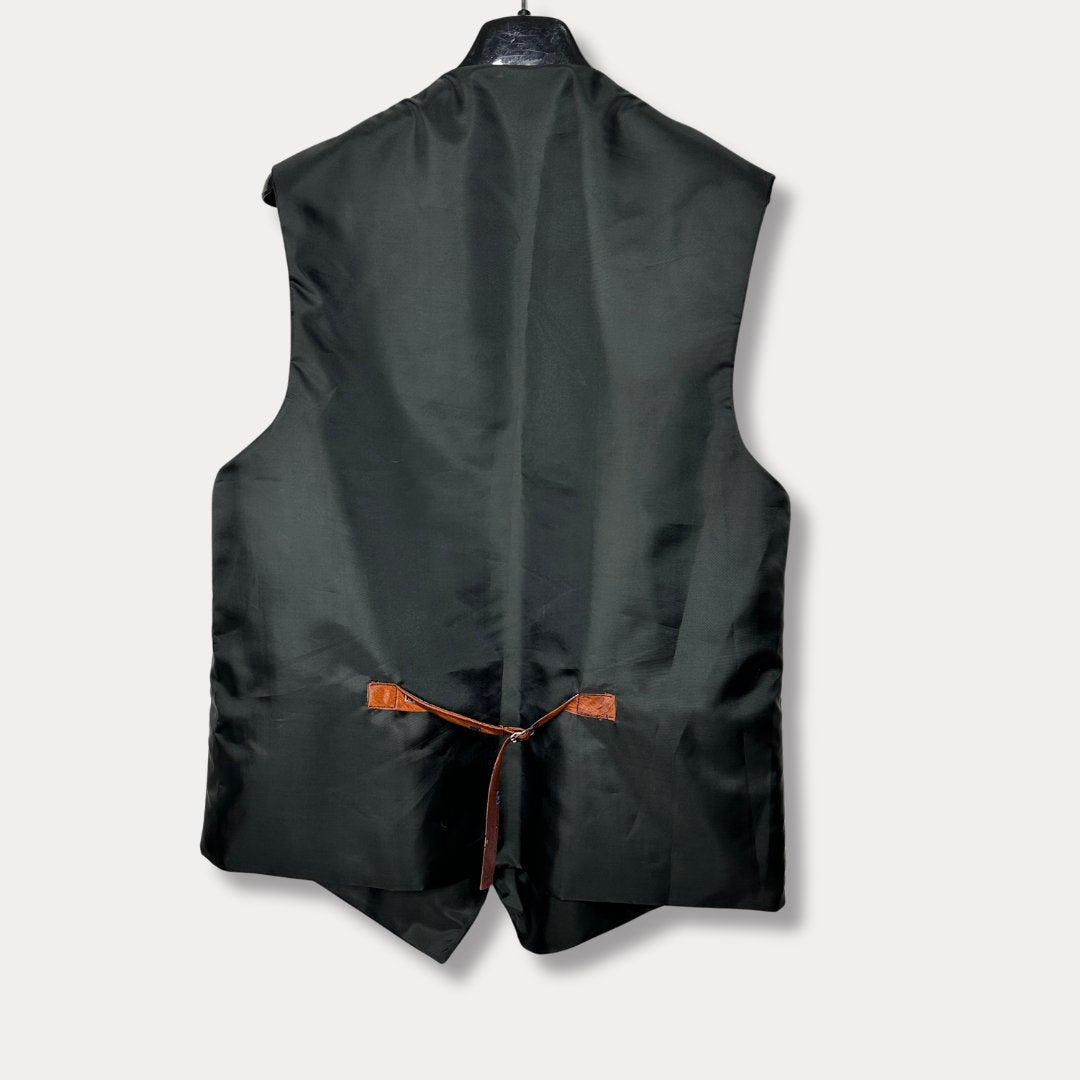 'ReTied' Unisex Upcycled Necktie Vest - Large - Funkify