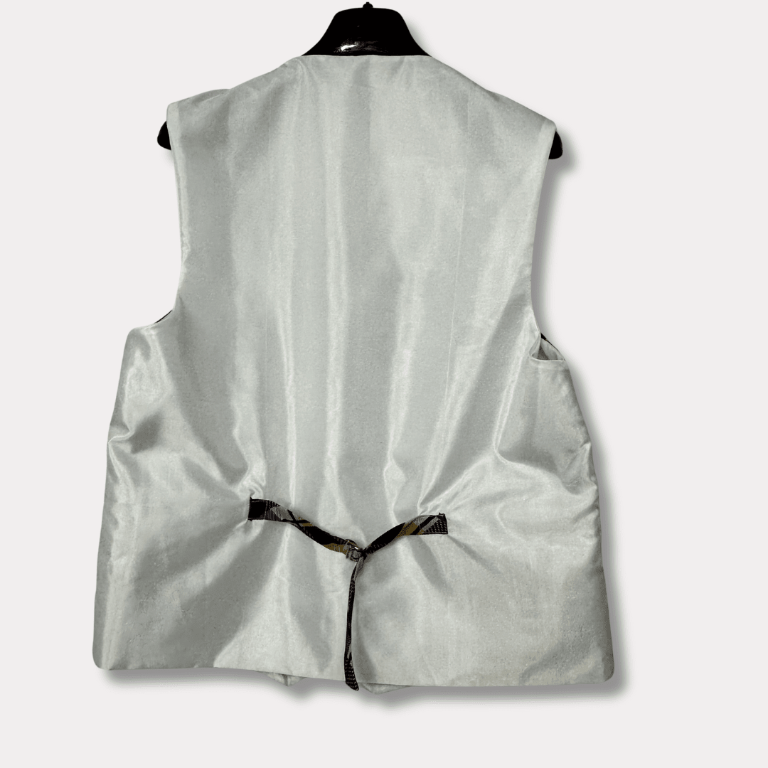 ReTied Unisex Upcycled Necktie Vest - Medium - Funkify