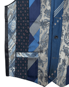 Retied Unisex Upcycled Necktie Vest - Small - Funkify