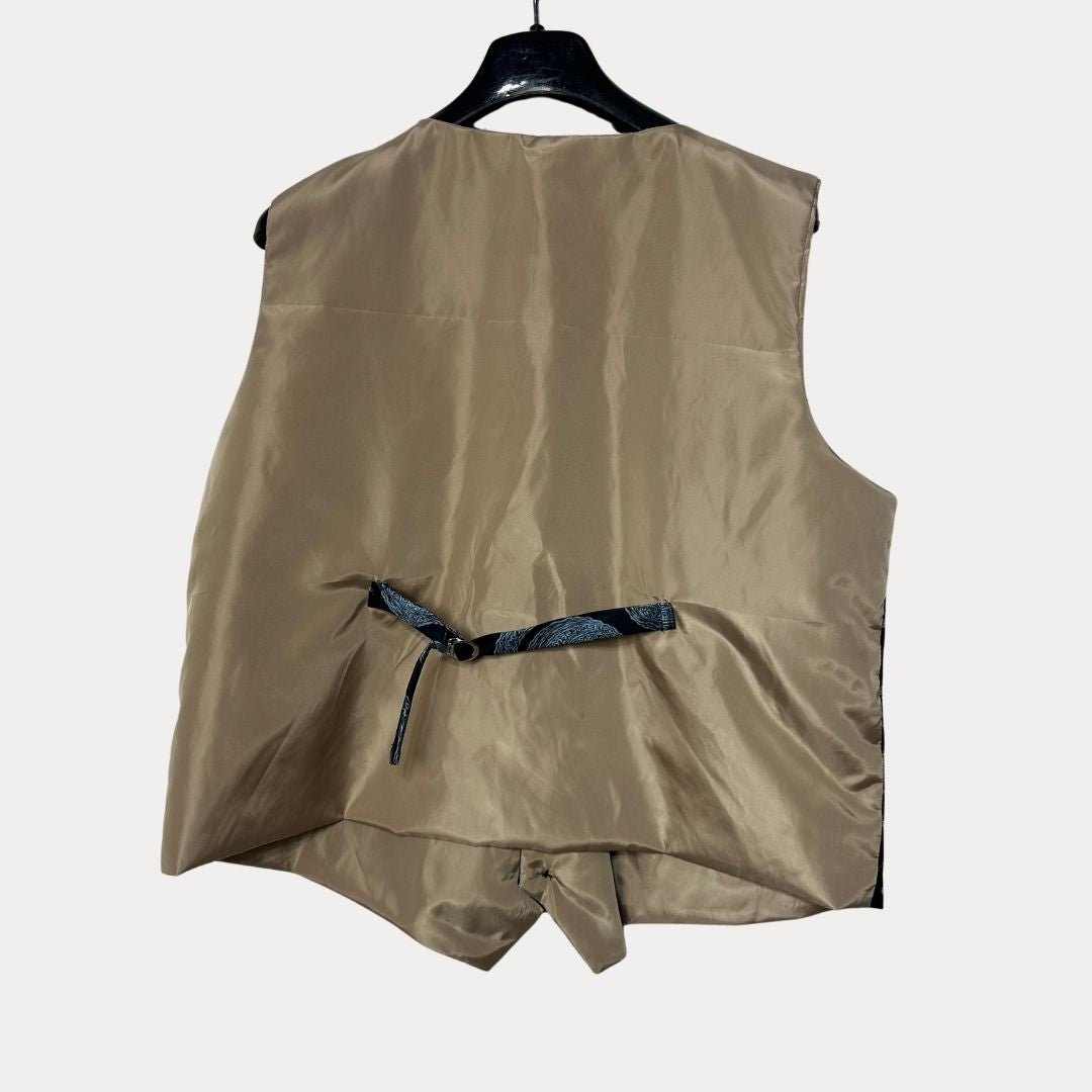 Retied Unisex Upcycled Neckties Vest Medium - Funkify