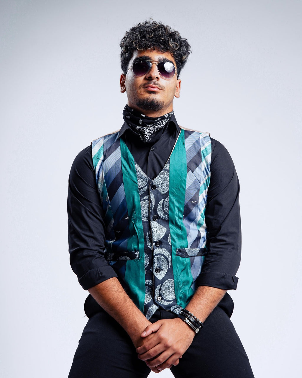 Retied Unisex Upcycled Neckties Vest Medium - Funkify