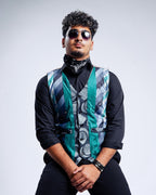 Retied Unisex Upcycled Neckties Vest Medium - Funkify