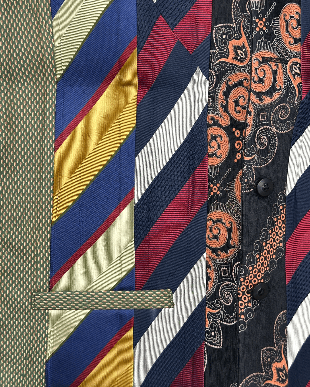 Retied Unisex Upcycled Neckties Vest Small - Funkify