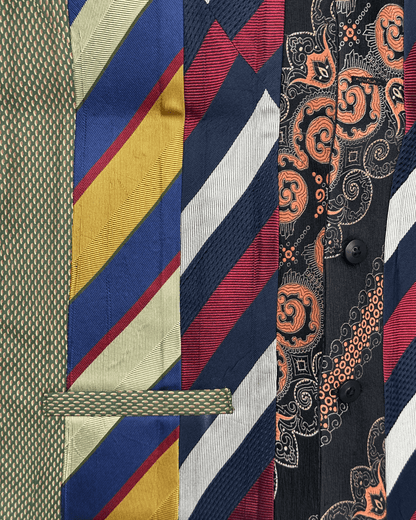 Retied Unisex Upcycled Neckties Vest Small - Funkify