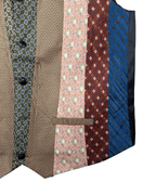 Retied Unisex Upcycled Neckties Vest XL - Funkify