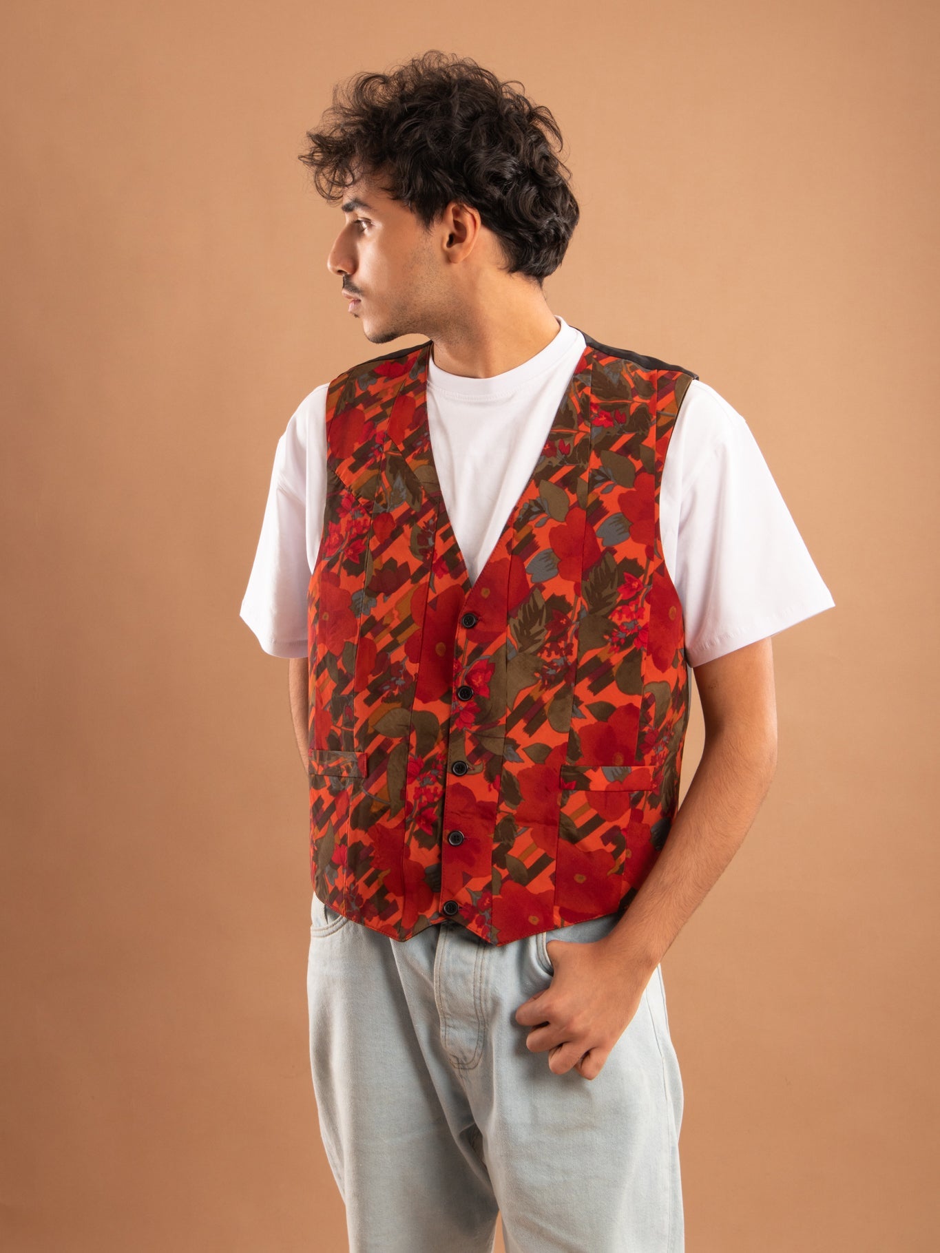 'ReTied' Unisex Upcycled Vest - Funkify