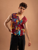 ReTied Unisex Upcycled Vest - Funkify