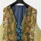 'ReTied' Unisex Upcycled Vest Large - Funkify