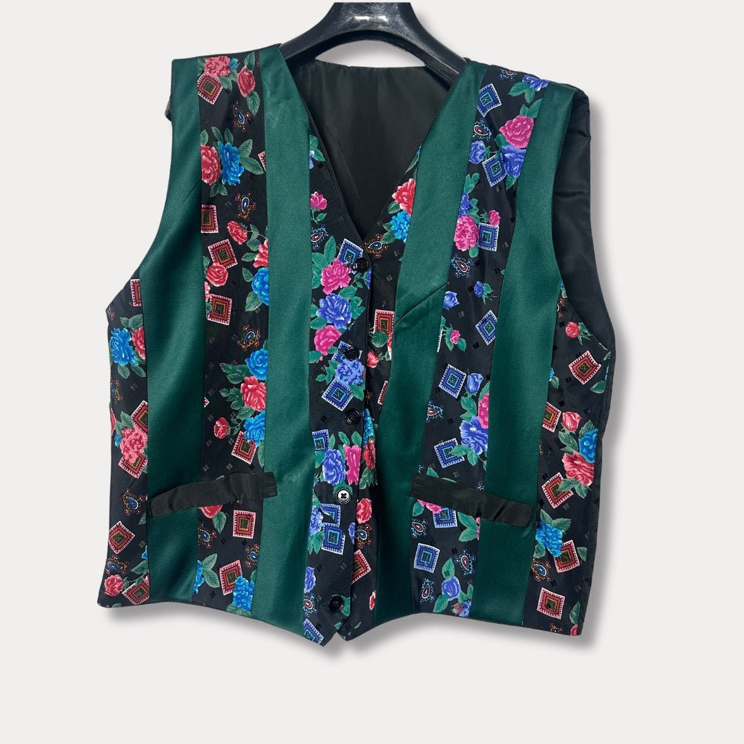 'ReTied' Unisex Upcycled Vest Large - Funkify