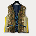 'ReTied' Unisex Upcycled Vest Large - Funkify