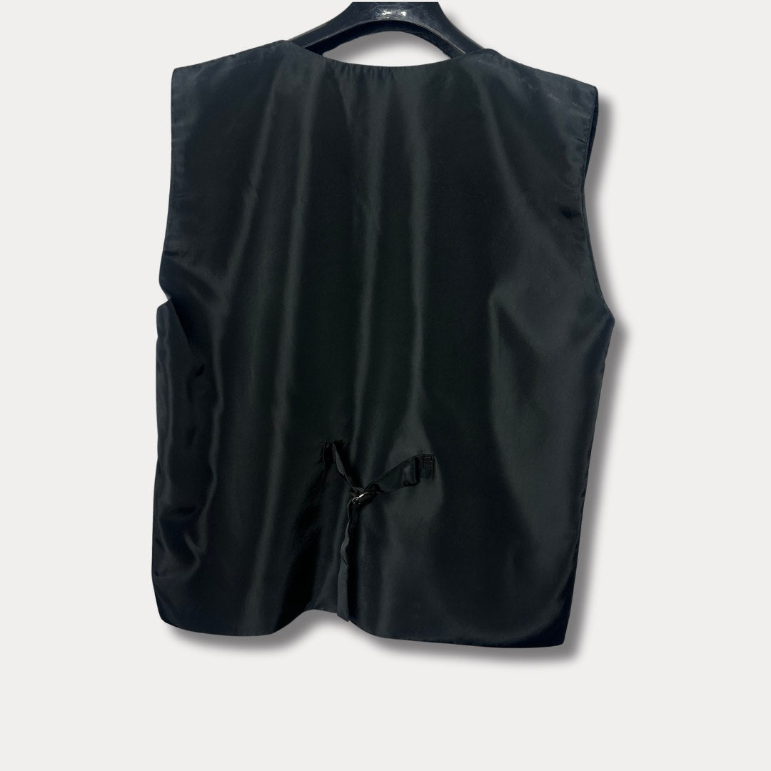'ReTied' Unisex Upcycled Vest Medium - Funkify