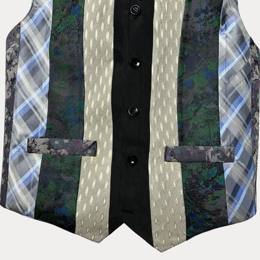 Retied unisex upcycled vest, size medium