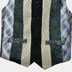 Retied unisex upcycled vest, size medium