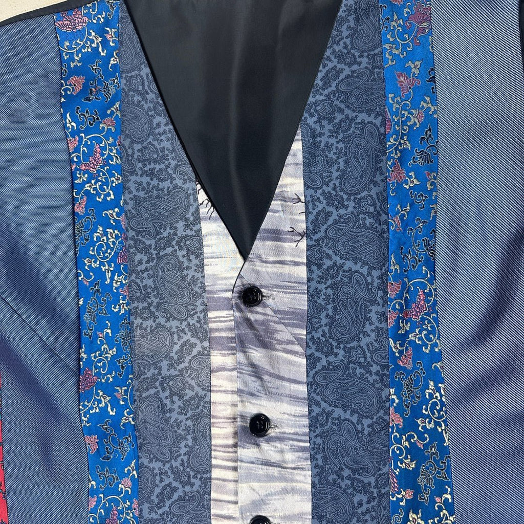 'ReTied' Unisex Upcycled Vest Medium - Funkify