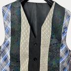 Retied unisex upcycled vest, size medium