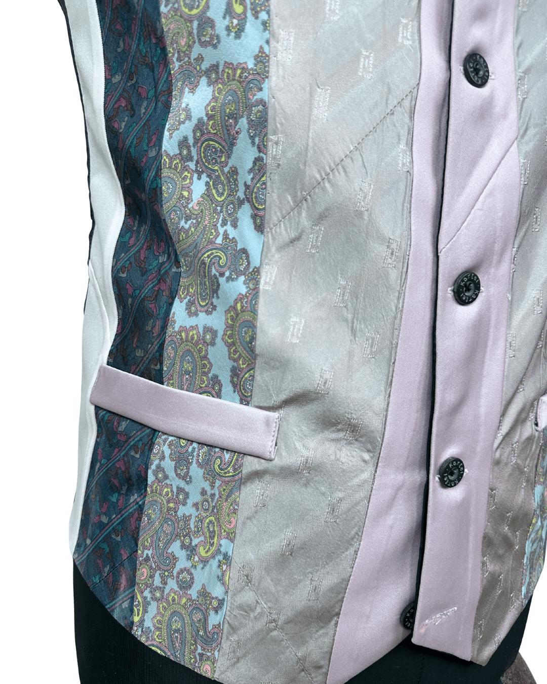 Retied Upcycled Necktie Vest - Medium - Funkify