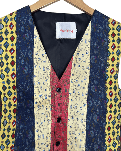 Retied Upcycled Necktie Vest Medium - Funkify