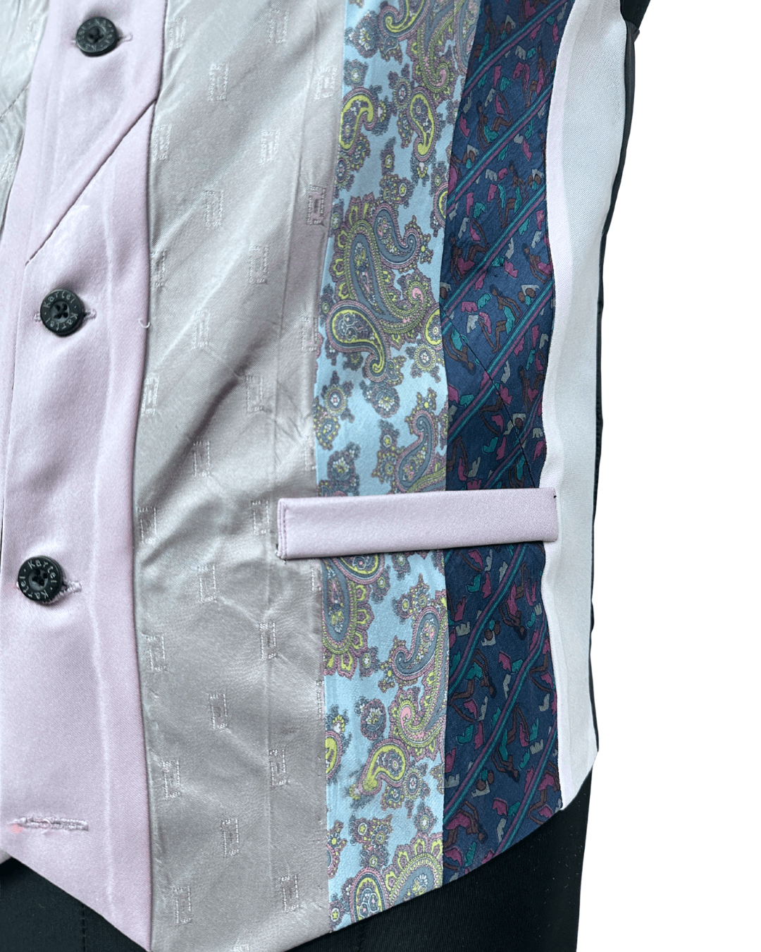 Retied Upcycled Necktie Vest - Medium - Funkify