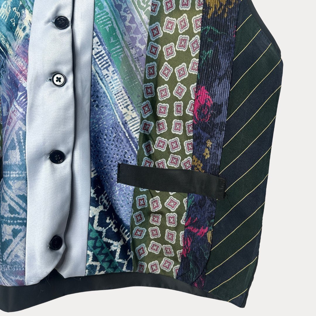 'ReTied' Upcycled Necktie Vest Medium - Funkify