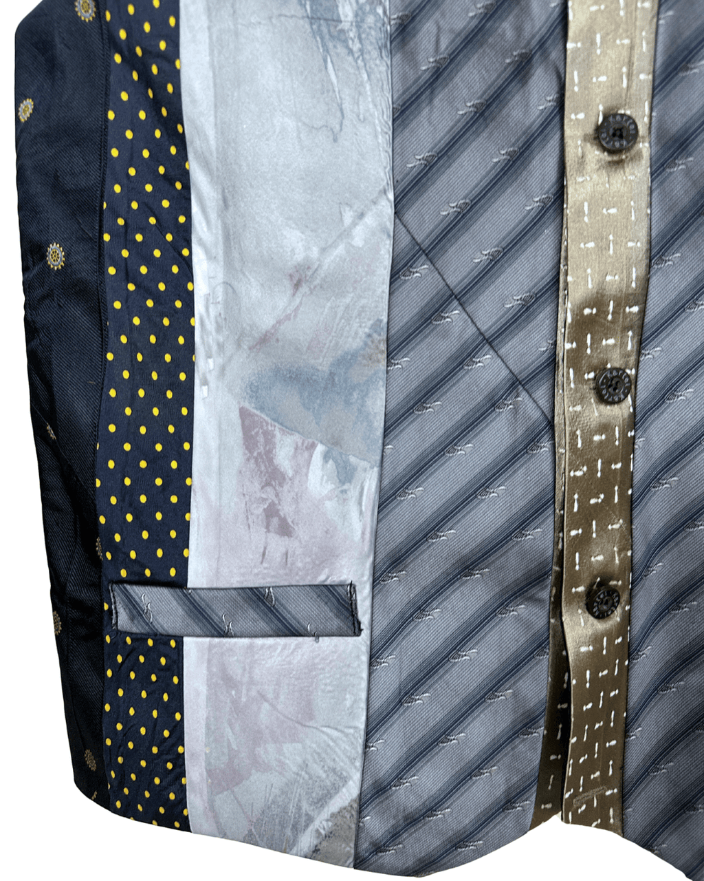 Retied Upcycled Necktie Vest - Medium - Funkify