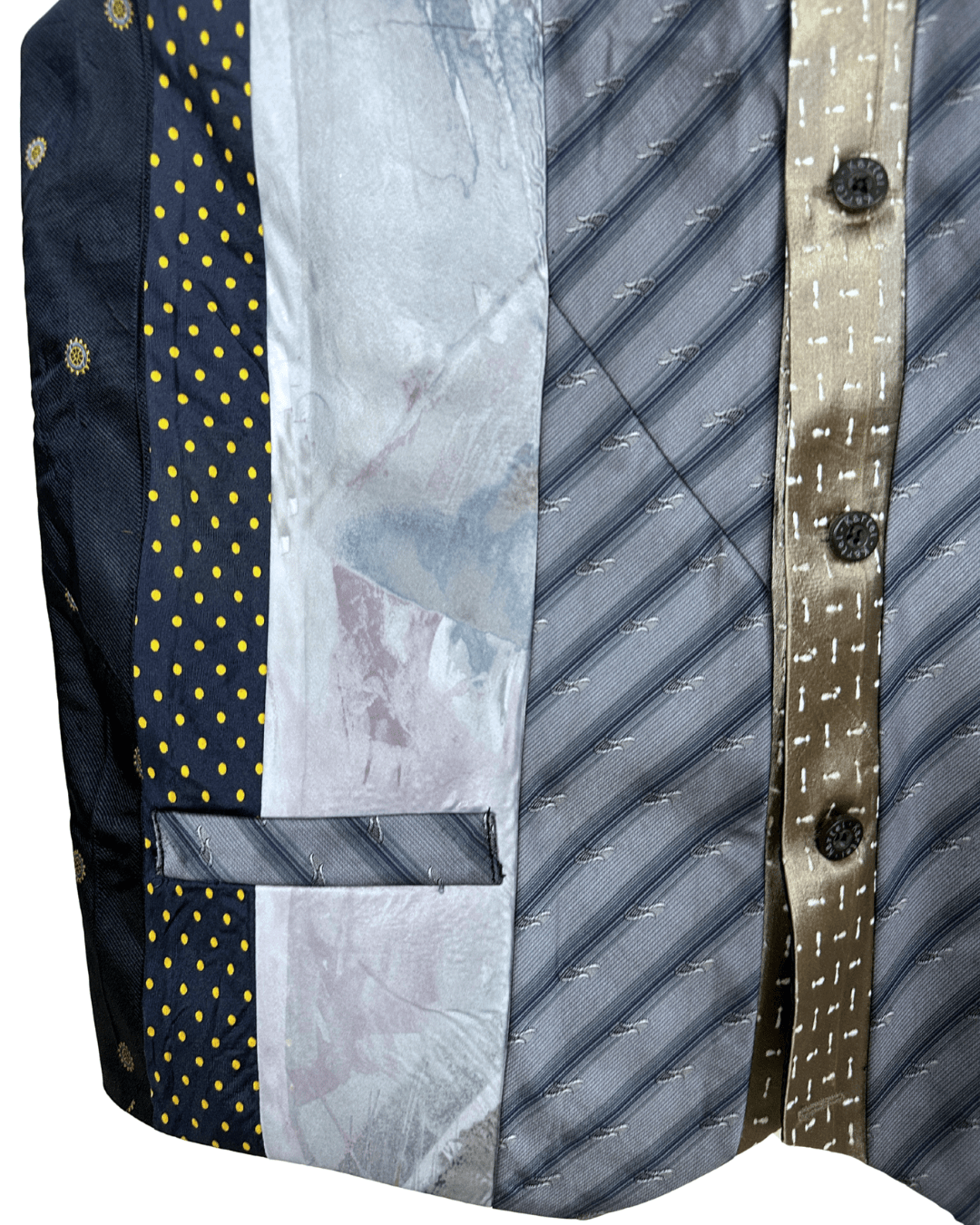 Retied Upcycled Necktie Vest - Medium - Funkify