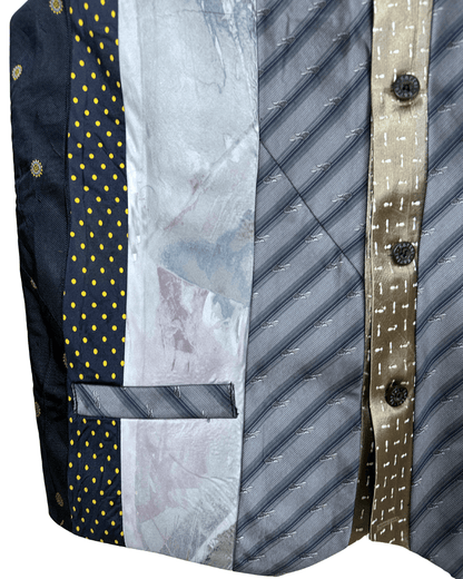 Retied Upcycled Necktie Vest - Medium - Funkify