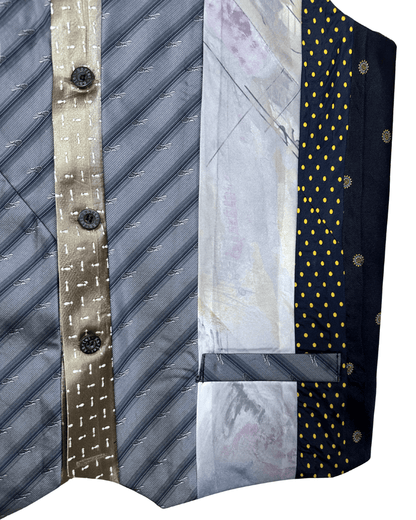 Retied Upcycled Necktie Vest - Medium - Funkify
