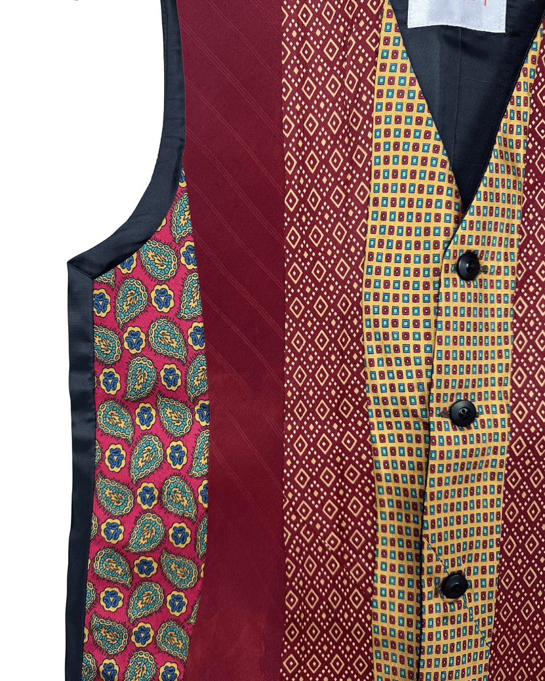 Retied Upcycled Necktie Vest - XS/Small - Funkify