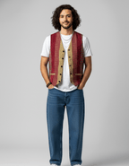 Retied Upcycled Necktie Vest - XS/Small - Funkify