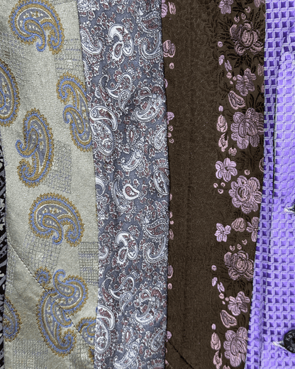 Retied Upcycled Neckties Vest - Large - Funkify