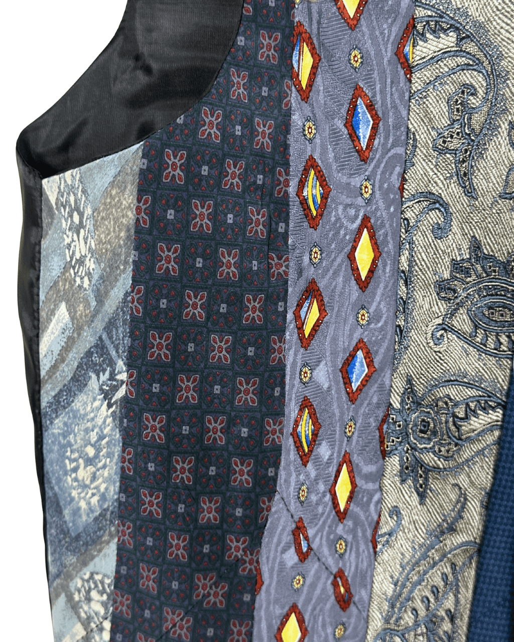 Retied Upcycled Neckties Vest - Small - Funkify
