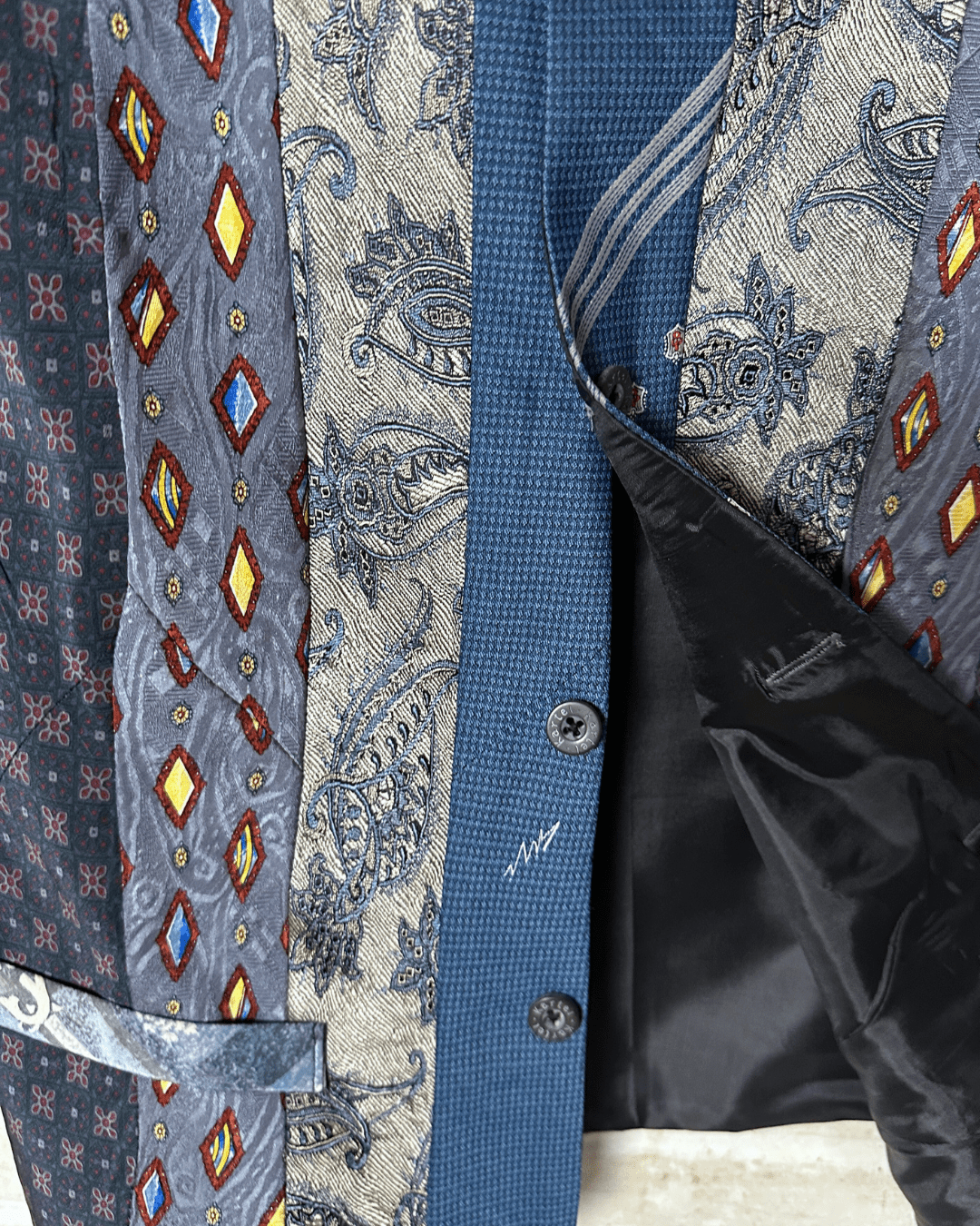 Retied Upcycled Neckties Vest - Small - Funkify