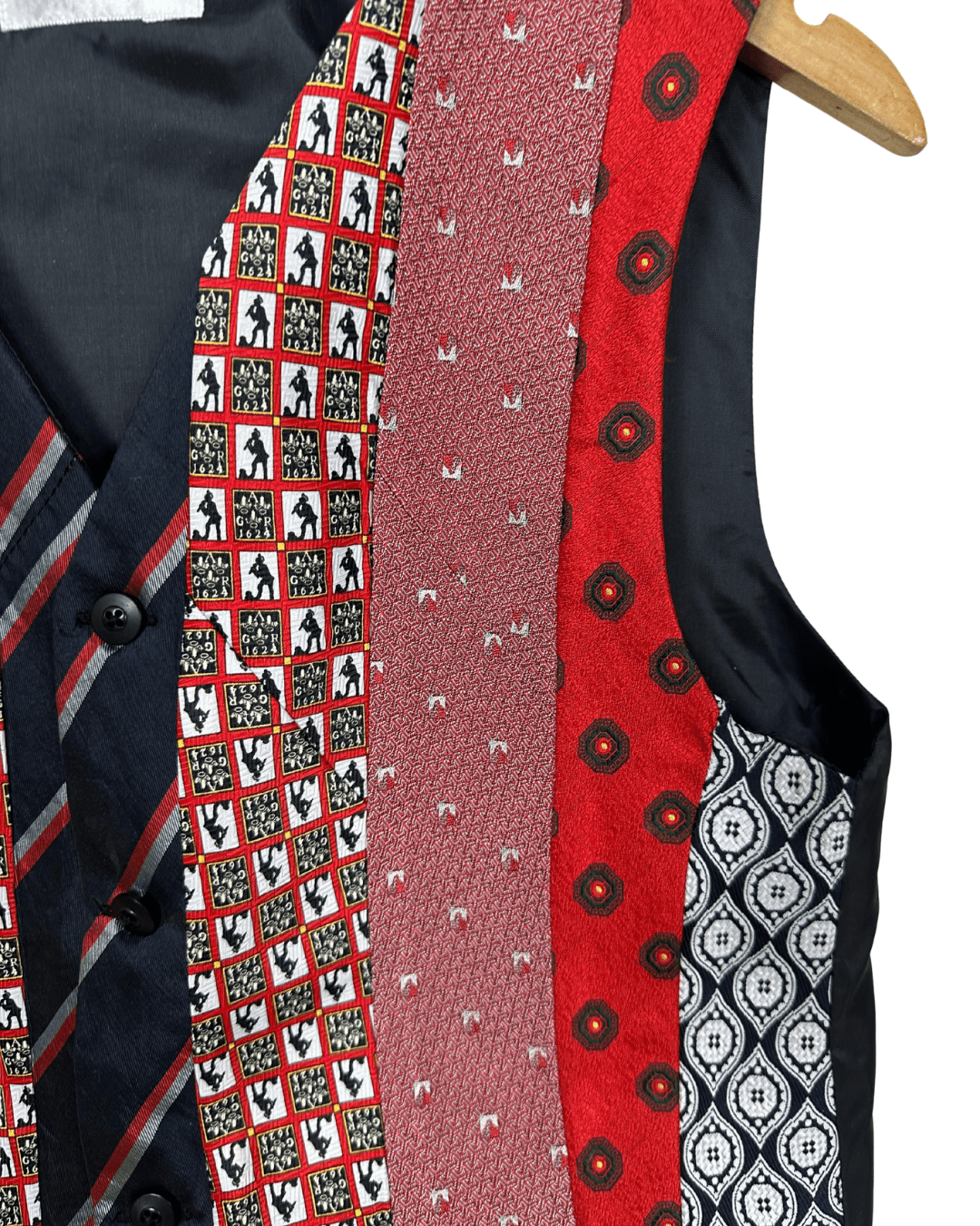 Retied Upcycled Neckties Vest - Small - Funkify