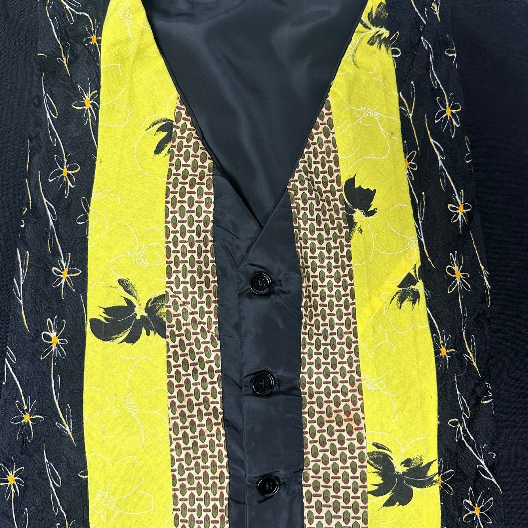 'ReTied' Upcycled Vintage Necktie Vest Large - Funkify