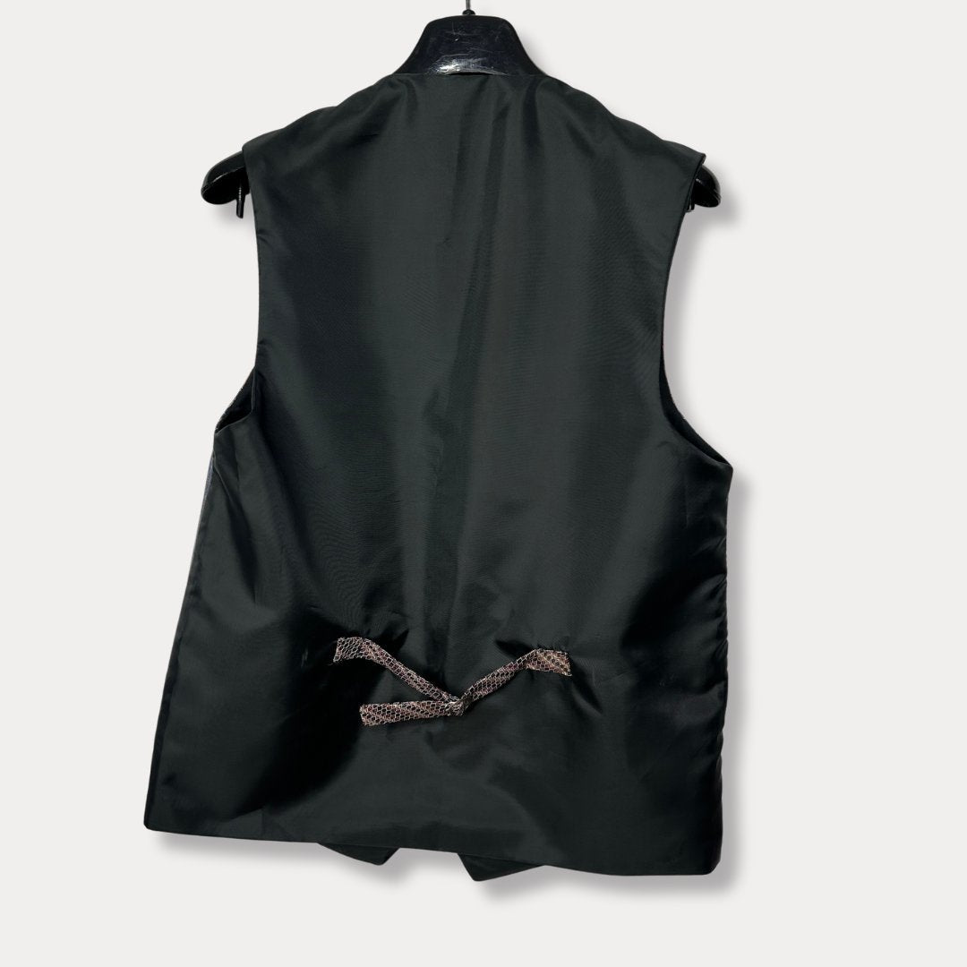 'ReTied' Upcycled Vintage Necktie Vest Medium - Funkify