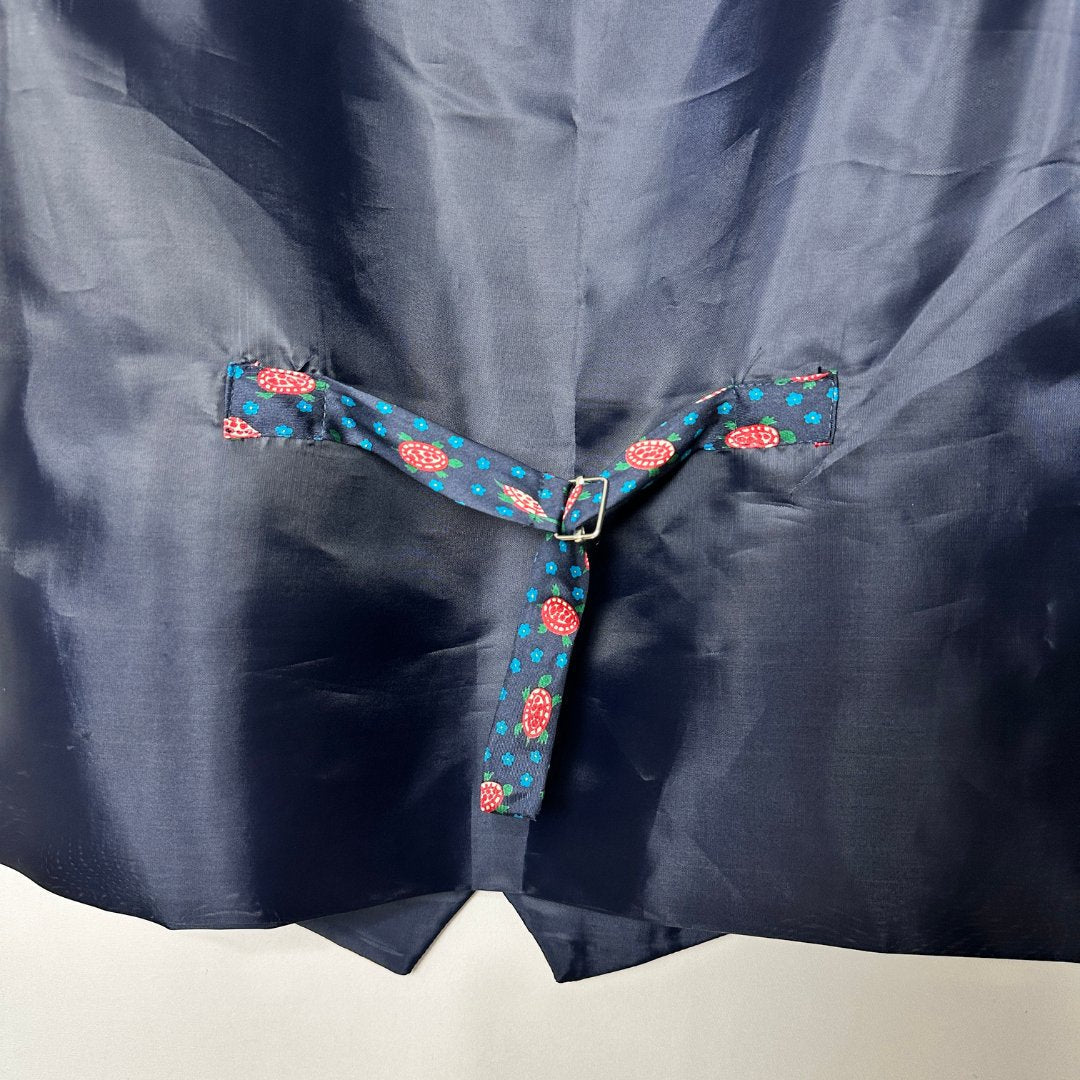 'ReTied' Upcycled Vintage Necktie Vest Medium - Funkify