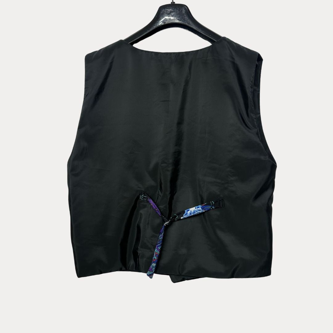 'ReTied' Upcycled Vintage Necktie Vest Medium - Funkify