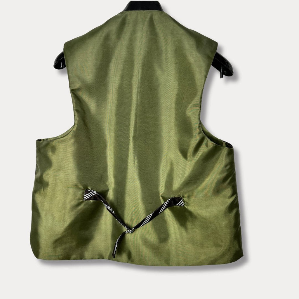 'ReTied' Upcycled Vintage Necktie Vest Small (Women's) - Funkify