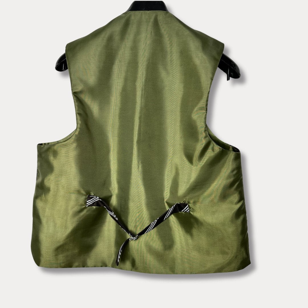 'ReTied' Upcycled Vintage Necktie Vest Small (Women's) - Funkify