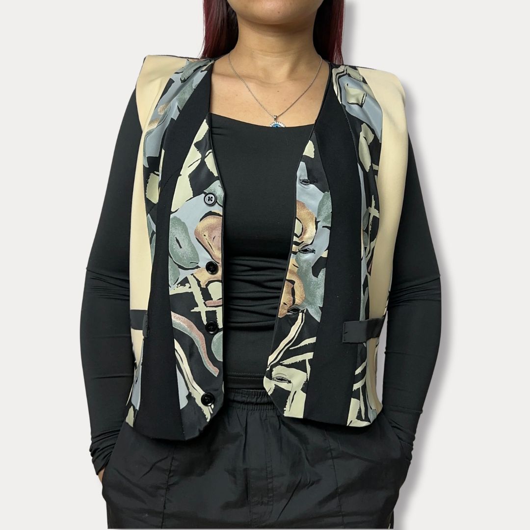 'ReTied' Women's Upcycled Vest - Funkify