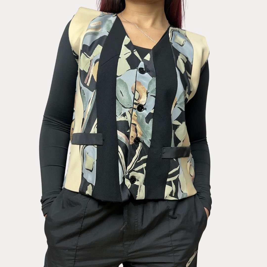 'ReTied' Women's Upcycled Vest - Funkify