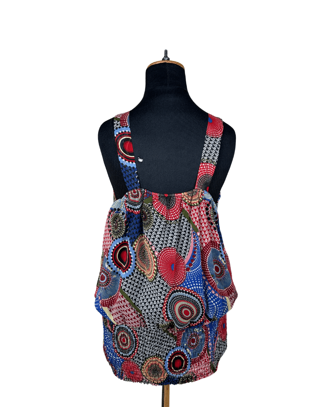 Retro Embellished Blouson Tank Top - Funkify