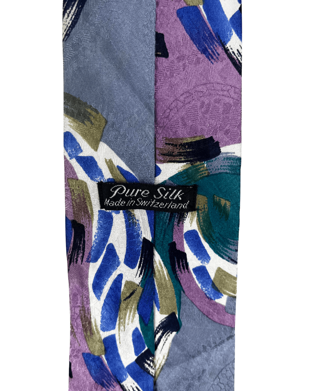 Retro Geometric Swirl Tie - Funkify