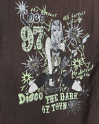 Retro Harajuku Style Brown Shirt | Rocker Girl Graphic - Funkify