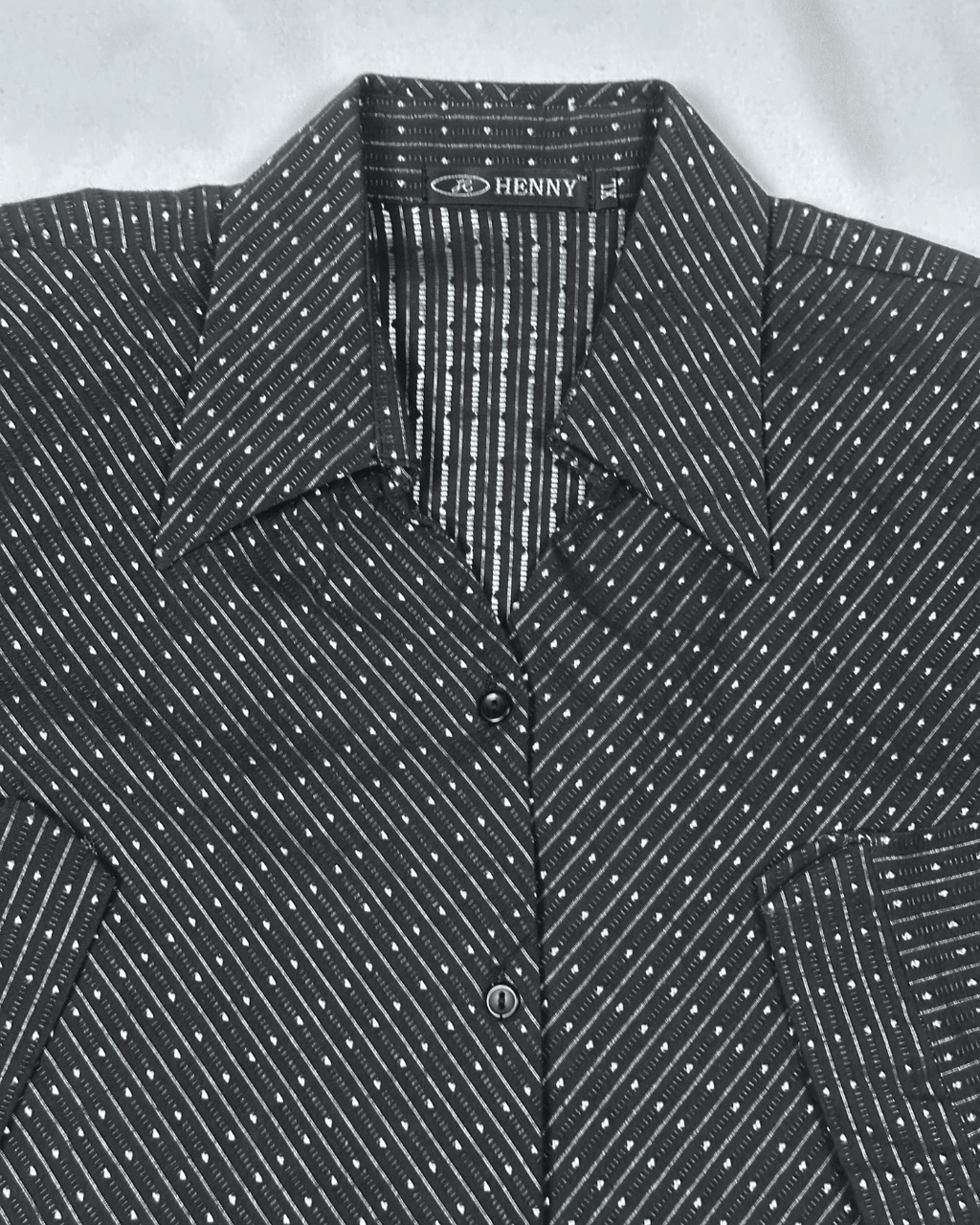 Retro Henny Micro Dot Fitted Shirt - Funkify