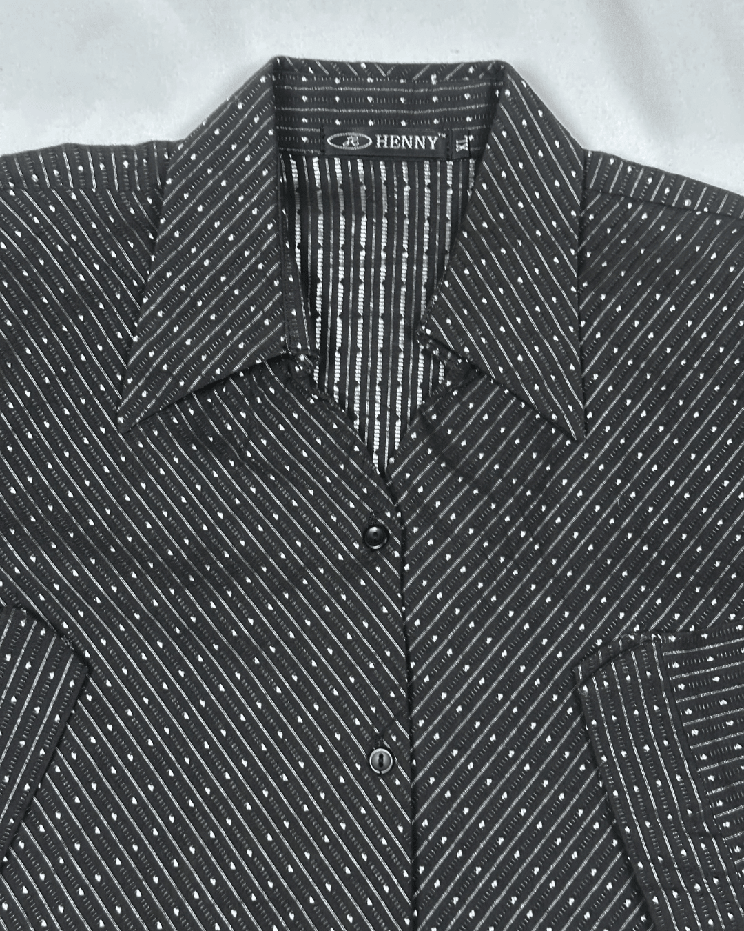 Retro Henny Micro Dot Fitted Shirt - Funkify