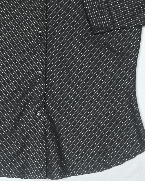 Retro Henny Micro Dot Fitted Shirt - Funkify